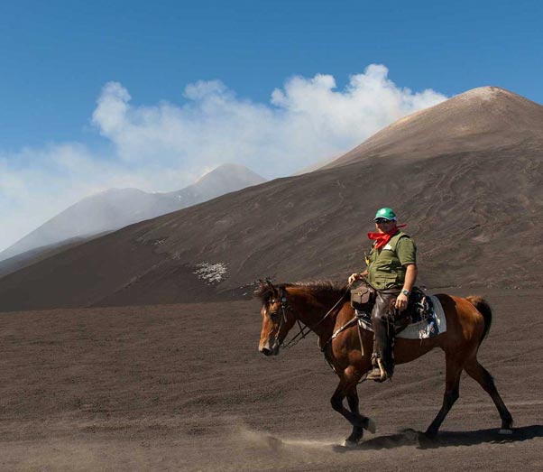 Passeggiate a cavallo sull'Etna